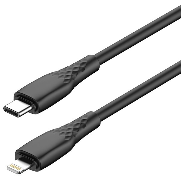 Фото - Кабель Colorway Type-C - Apple Lightning (textured PVC) (PD Fast Charging 30W) 2м Black (CW-CBPDCL095-BK)
